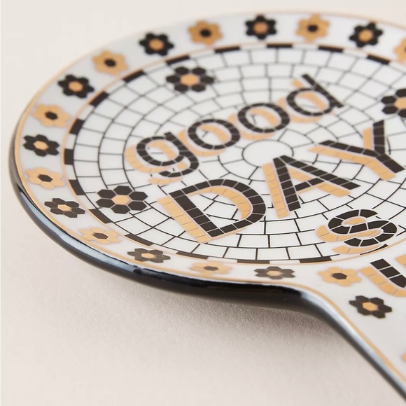 Beautiful white gold black spoon rest BRAND NEW with tags - Picture 3 of 3